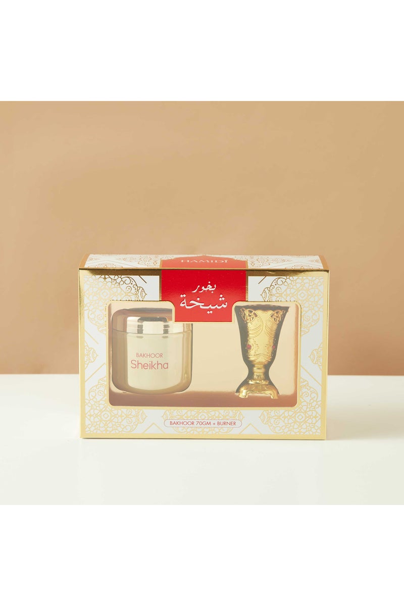 HAMIDI Sheikha Bakhoor and Burner Gift Set - Image 4
